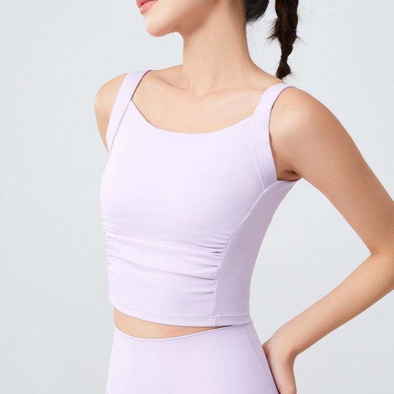 Plus Size Sports Underwear Women'S Running Shockproof High Strength One-Piece Fitness Bra Chubby Girl Push-Up Yoga Vest - Image 1